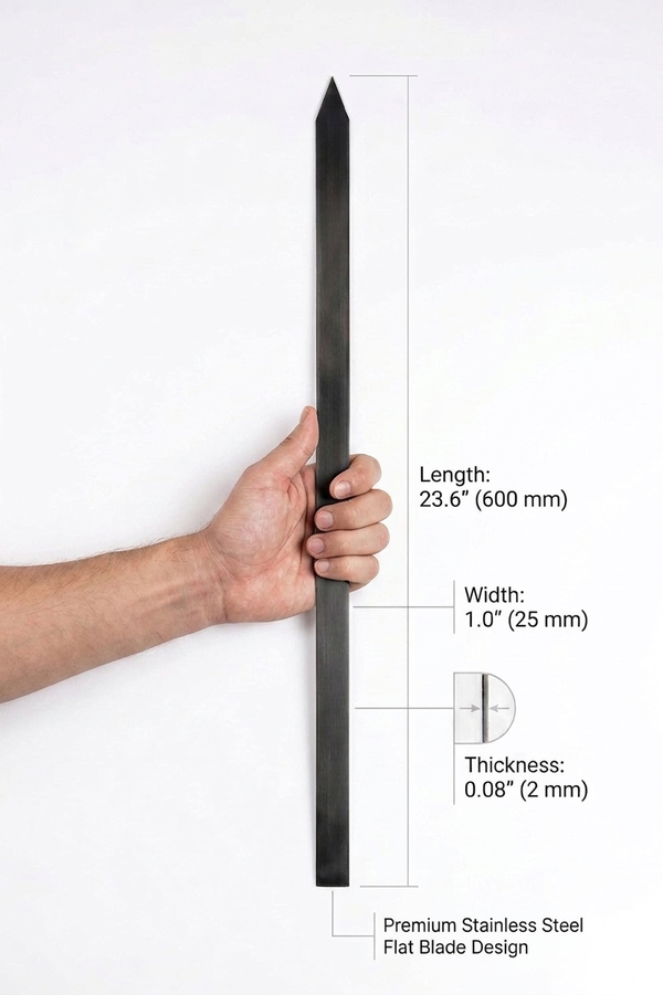 Persian grilled tomato on a skewer next to kababs